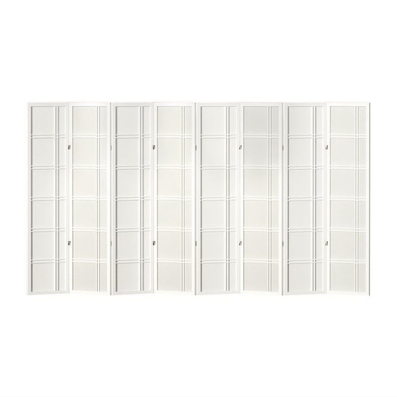 Artiss Room Divider Screen Privacy Wood Dividers Stand 8 Panel Nova White Payday Deals