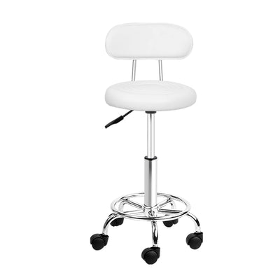 Artiss Salon Stool Swivel Barber Chair Backrest Hairdressing Hydraulic Height Payday Deals