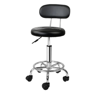 Artiss Salon Stool Swivel Chair Backrest Barber Hairdressing Hydraulic Height Payday Deals