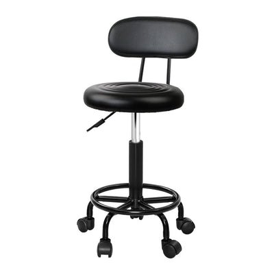 Artiss Salon Stool Swivel Chairs with Back Barber Beauty Hydralic Lift Payday Deals