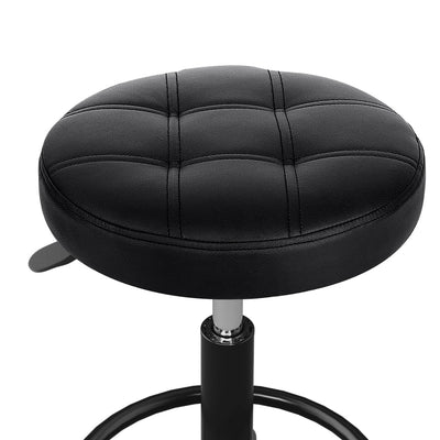 Artiss Salon Stool Swivel Height Adjustable Round Barber Spa Chair Black Payday Deals