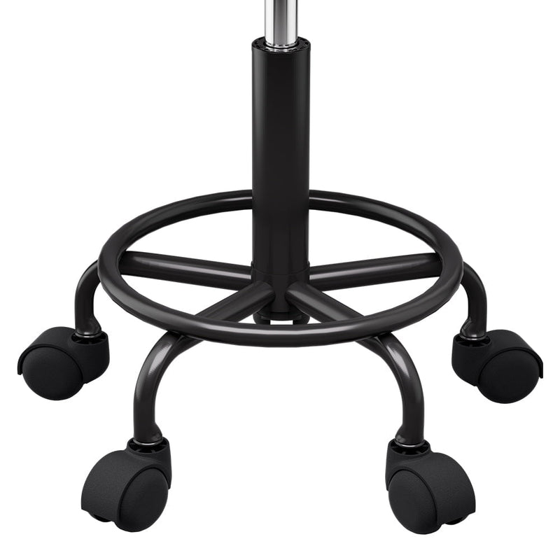 Artiss Salon Stool Swivel Height Adjustable Round Barber Spa Chair Black Payday Deals