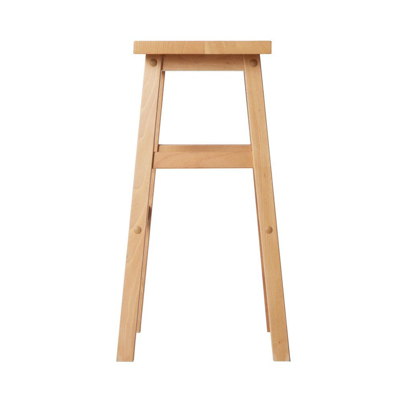 Artiss Set of 2 Beech Wood Bar Stools - Natural Payday Deals