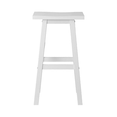 Artiss Set of 2 Beech Wood Bar Stools - White Payday Deals