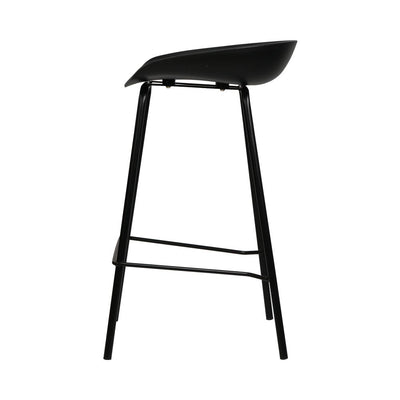 Artiss Set of 2 Metal Bar Stools - Black Payday Deals