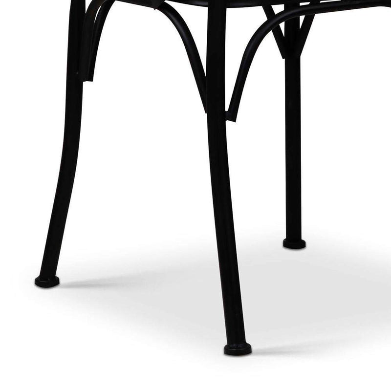 Artiss Set of 2 Metal Dining Chairs - Black