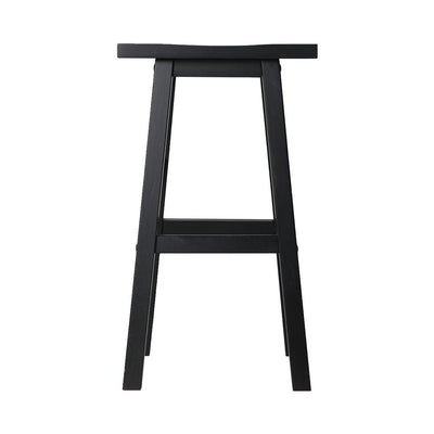 Artiss Set of 4 Beech Wood Bar Stools - Black Payday Deals