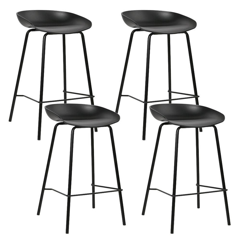 Artiss Set of 4 Metal Bar Stools - Black Payday Deals