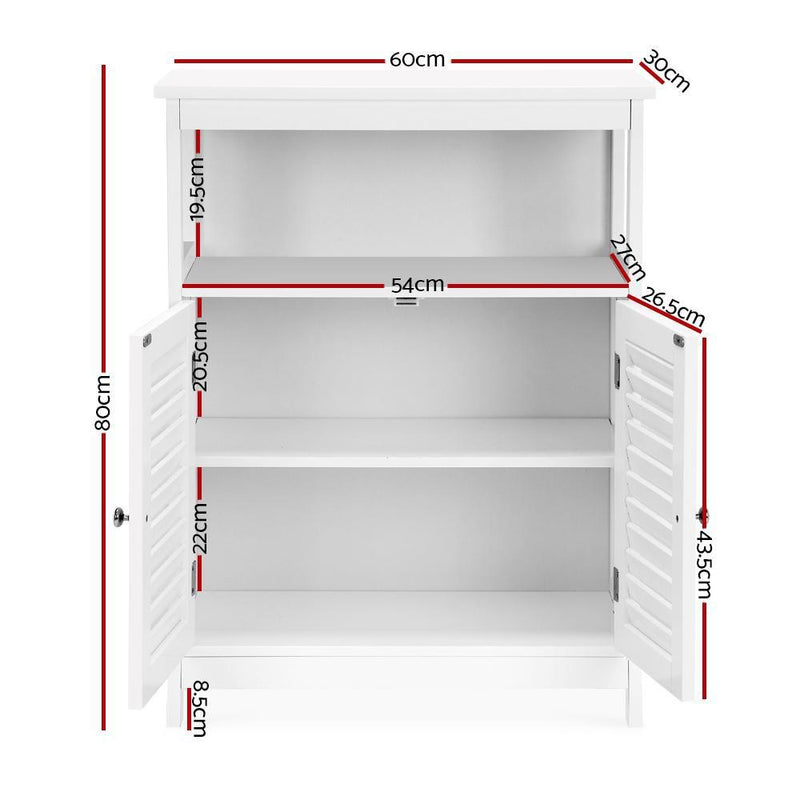 Artiss Sideboard Buffet Kitchen Dresser Storage Cabinet Cupboard Hallway White
