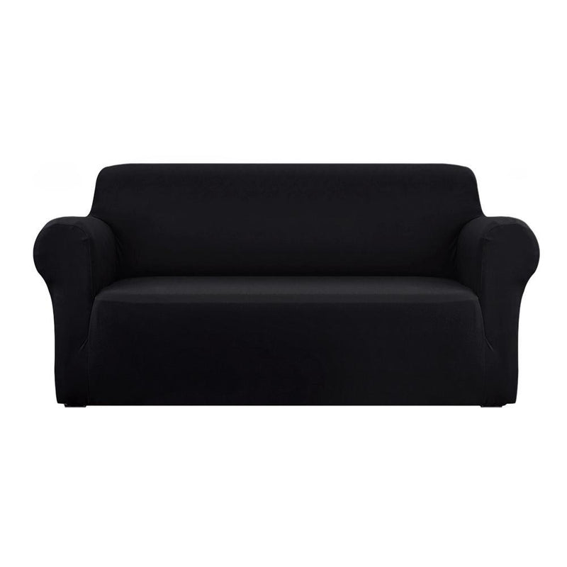 Artiss Sofa Cover Elastic Stretchable Couch Covers Black 3 Seater Payday Deals