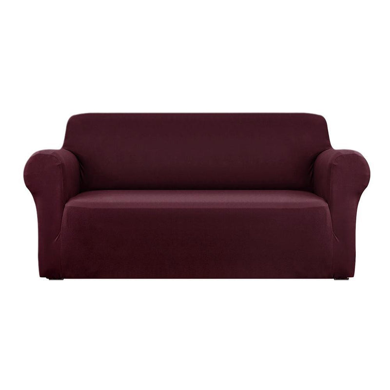 Artiss Sofa Cover Elastic Stretchable Couch Covers Burgundy 3 Seater Payday Deals