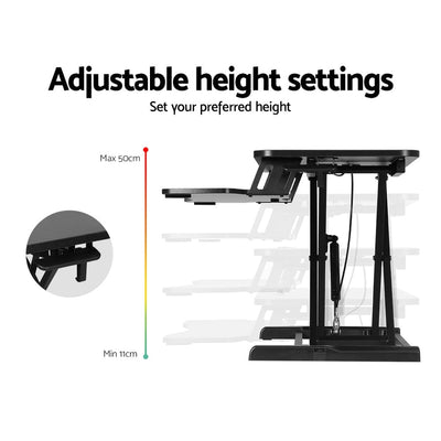 Artiss Standing Desk Riser Height Adjustable Sit Stand Computer Laptop Desktop Payday Deals