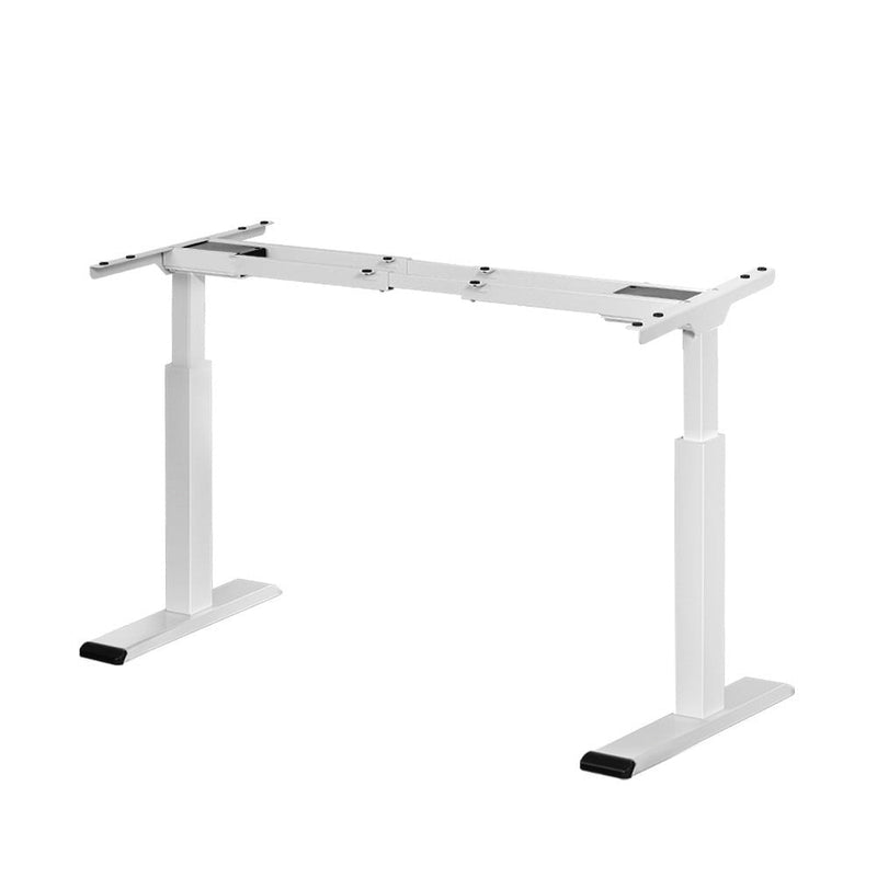 Artiss Standing Desk Sit Stand Motorised Adjustable Frame Only White Dual Motor Payday Deals