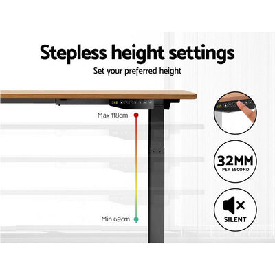 Artiss Standing Desk Sit Stand Motorised Electric Computer Laptop Table 120cm Dual Motor Payday Deals