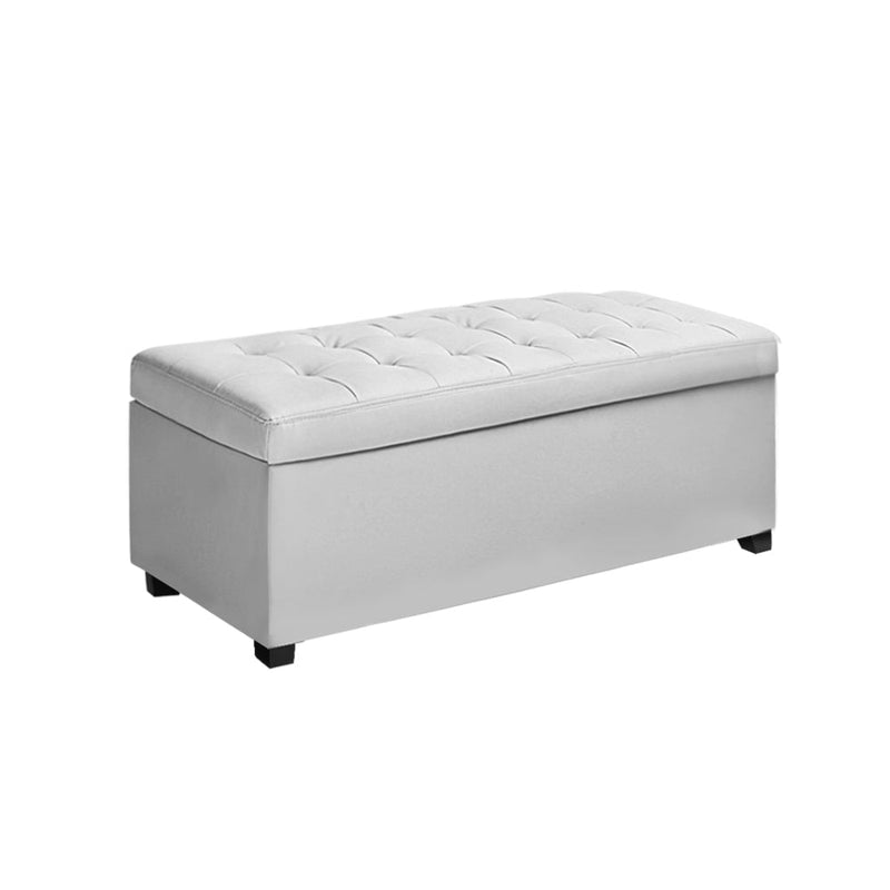 Artiss Storage Ottoman Blanket Box Footstool Leather Foot Stool Chest Toy Large Payday Deals