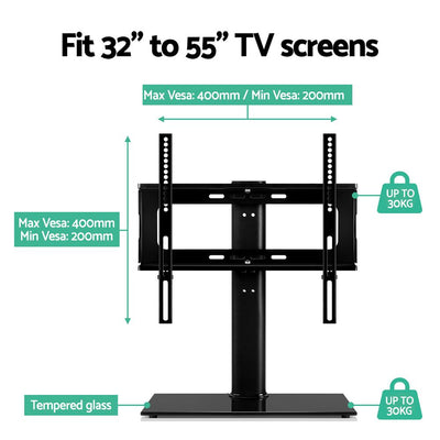 Artiss Table Top TV Swivel Mounted Stand Payday Deals