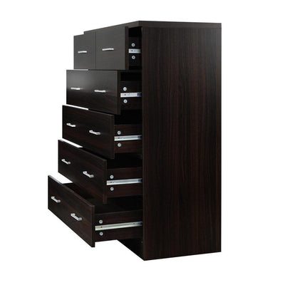 Artiss Tallboy 6 Drawers Storage Cabinet - Walnut Payday Deals