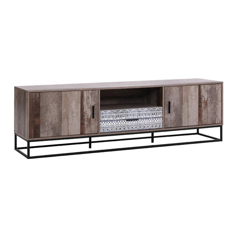 Artiss TV Cabinet Entertainment Unit Stand Storage Wooden Industrial Rustic 180cm Payday Deals