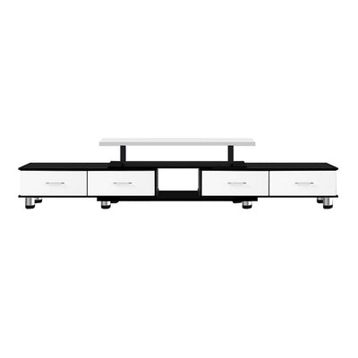 Artiss TV Cabinet Entertainment Unit Stand Wooden 160CM To 220CM Storage Drawers Black White Payday Deals