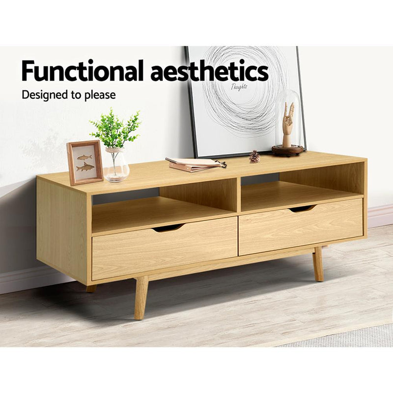 Artiss TV Cabinet Entertainment Unit Stand Wooden Storage 120cm Scandinavian Payday Deals