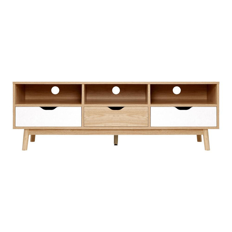 Artiss TV Cabinet Entertainment Unit Stand Wooden Storage 140cm Scandinavian Payday Deals