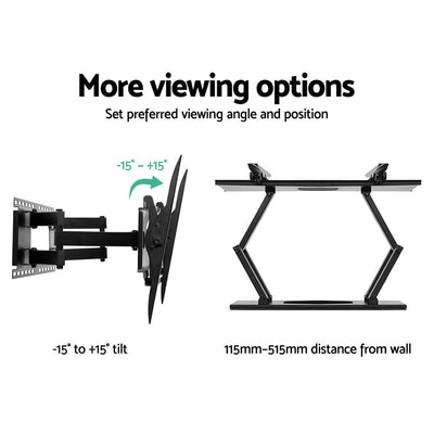 Artiss TV Wall Mount Bracket Tilt Swivel Full Motion Flat Slim LED LCD 32 inch to 80 inch Payday Deals