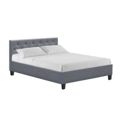 Artiss Vanke Bed Frame Fabric- Grey Double Payday Deals