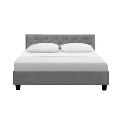 Artiss Vanke Bed Frame Fabric- Grey Double Payday Deals