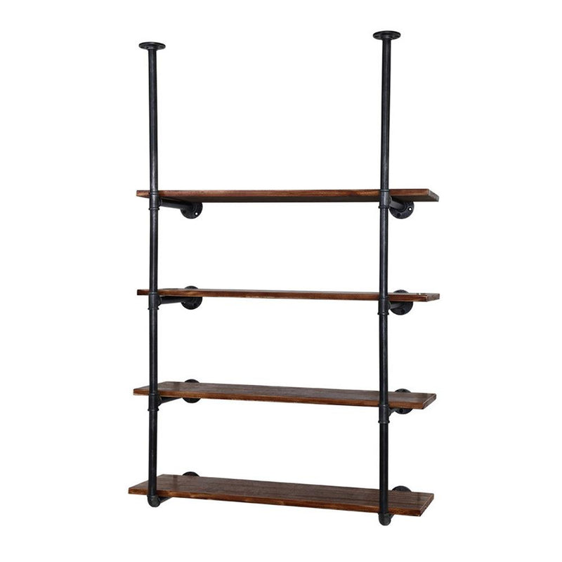 Artiss Wall Display Shelves Industrial Bookshelf DIY Pipe Shelf Rustic Brackets Payday Deals