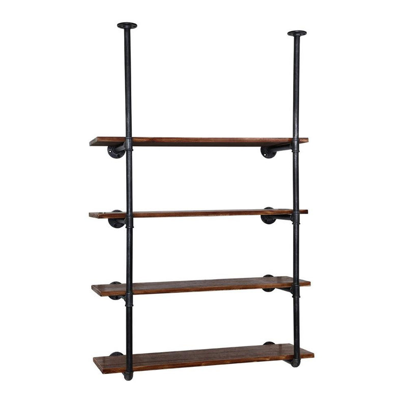 Artiss Wall Display Shelves Industrial Bookshelf DIY Pipe Shelf Rustic Brackets Payday Deals