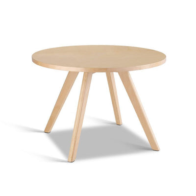 Wooden Round Coffee Table - Beige
