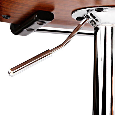 Artiss Wooden Gas Lift Bar Stool - Black and Chrome Payday Deals