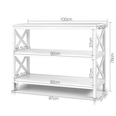 Artiss Wooden Storage Console Table - White Payday Deals