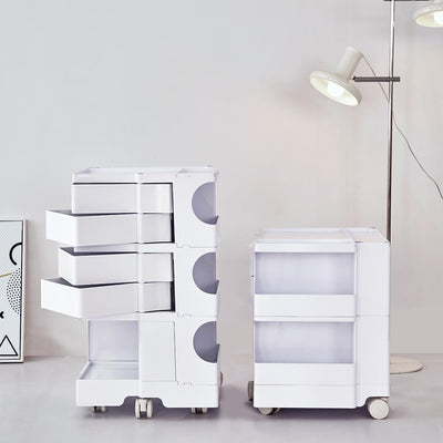 ArtissIn Bedside Table Side Tables Nightstand Organizer Replica Boby Trolley 3Tier White Payday Deals