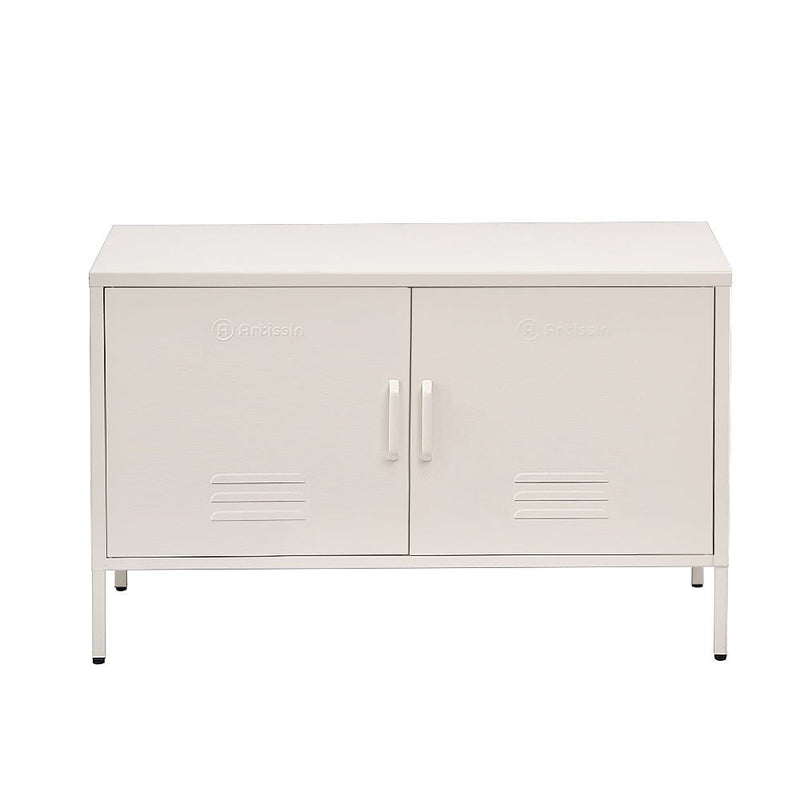 ArtissIn Buffet Sideboard Locker Metal Storage Cabinet - BASE White Payday Deals