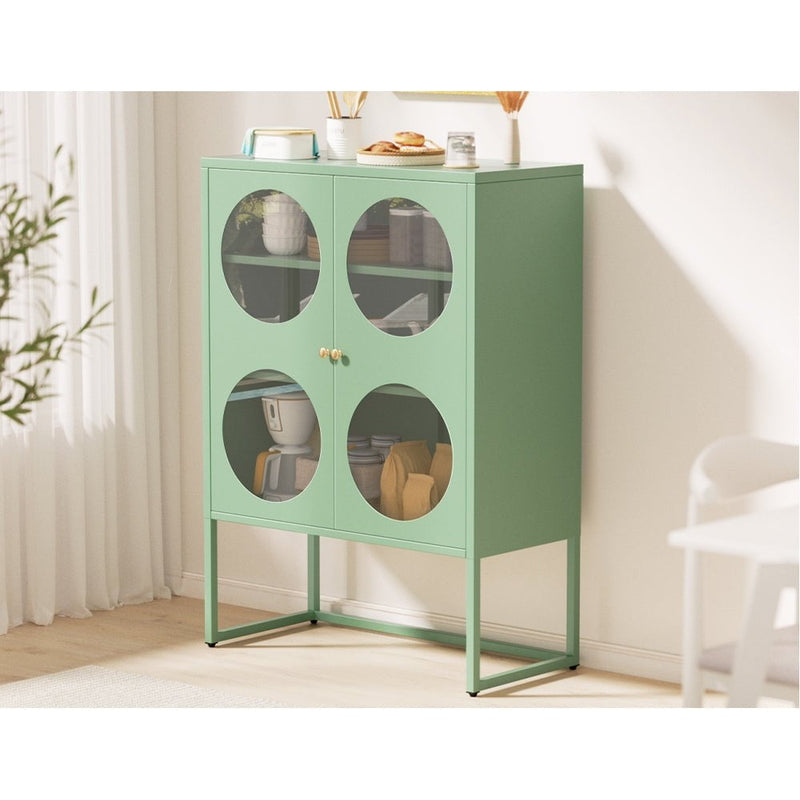 ArtissIn Buffet Sideboard Metal Cabinet - ELLA Green Payday Deals