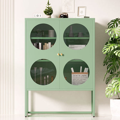 ArtissIn Buffet Sideboard Metal Cabinet - ELLA Green Payday Deals