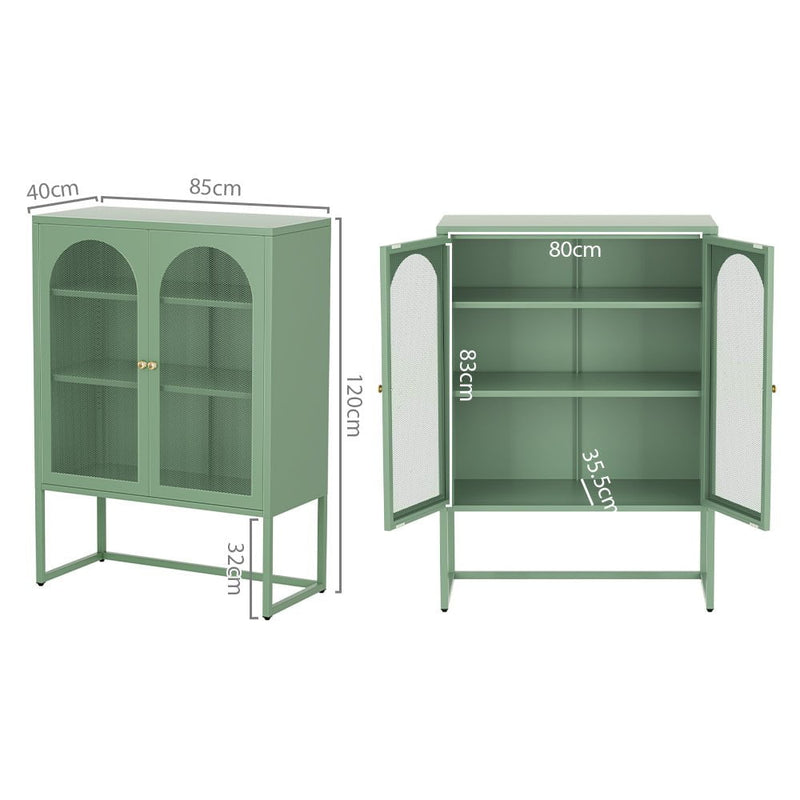 ArtissIn Buffet Sideboard Metal Cabinet - ELMA Green Payday Deals