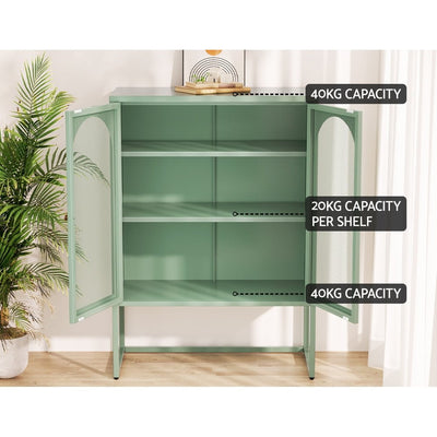 ArtissIn Buffet Sideboard Metal Cabinet - ELMA Green Payday Deals