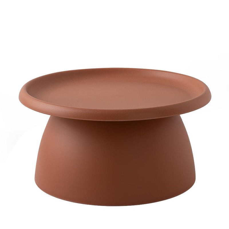 ArtissIn Coffee Table Mushroom Nordic Round Large Side Table 70CM Red Payday Deals