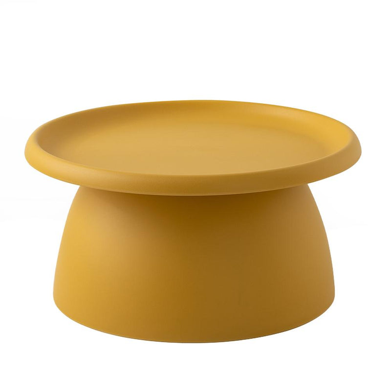 ArtissIn Coffee Table Mushroom Nordic Round Large Side Table 70CM Yellow Payday Deals