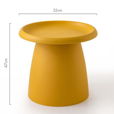 ArtissIn Coffee Table Mushroom Nordic Round Small Side Table 50CM Yellow Payday Deals