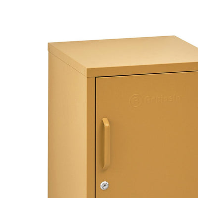 ArtissIn Metal Locker Storage Shelf Filing Cabinet Cupboard Bedside Table Yellow Payday Deals