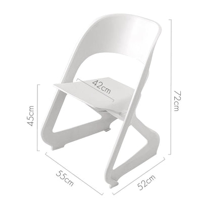 ArtissIn Set of 4 Dining Chairs Office Cafe Lounge Seat Stackable Plastic Leisure Chairs White Payday Deals