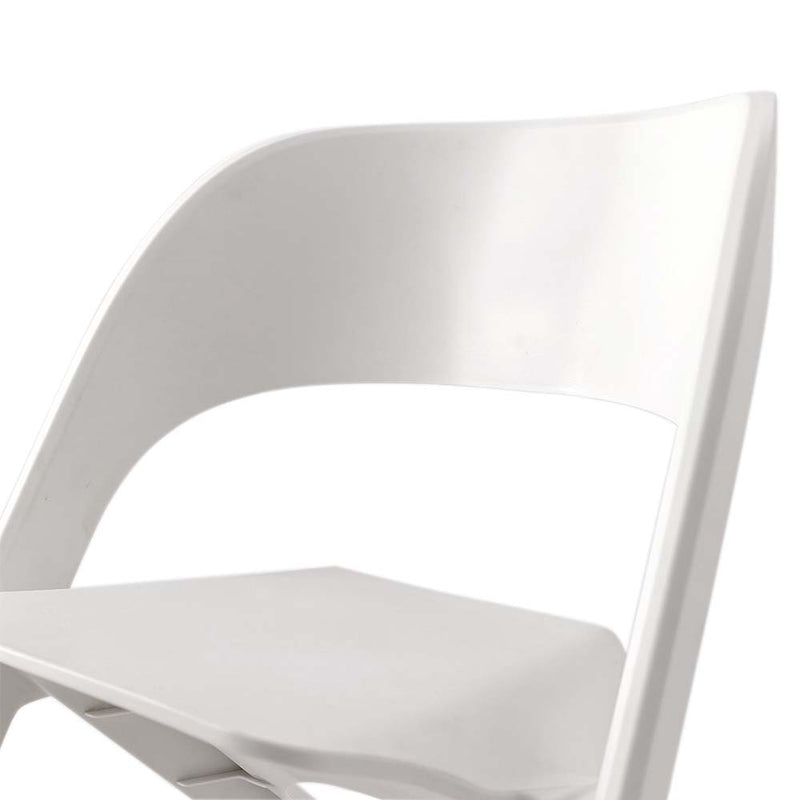 ArtissIn Set of 4 Dining Chairs Office Cafe Lounge Seat Stackable Plastic Leisure Chairs White Payday Deals