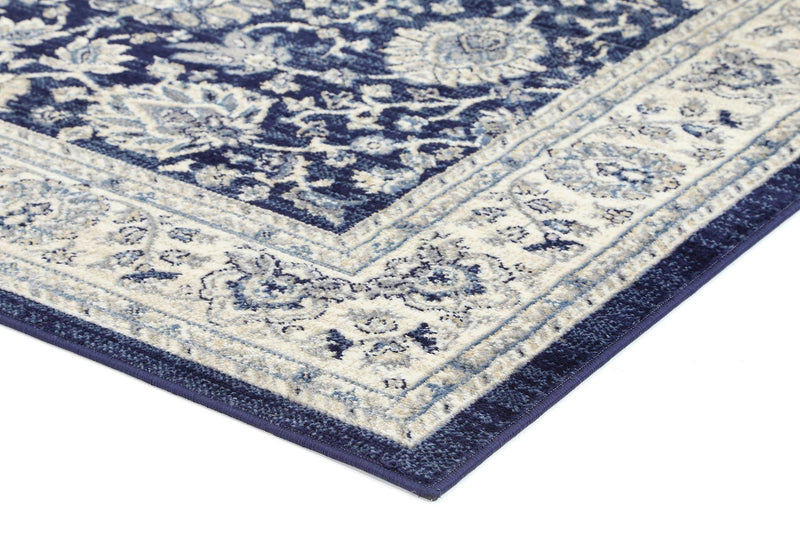Arya Navy Blue Traditional Rug 200x290 cm Payday Deals