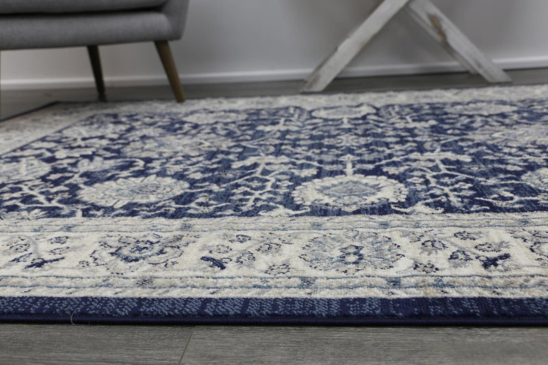 Arya Navy Blue Traditional Rug 240x330 cm Payday Deals