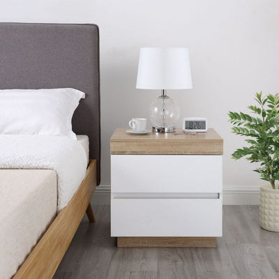 Ashley Coastal White Wooden Bedside Table Payday Deals