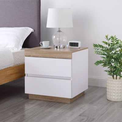 Ashley Coastal White Wooden Bedside Table Payday Deals