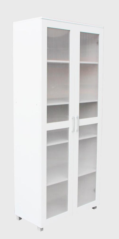Aspen Double Door Storage Cupboard - White Cabinet